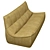 Retro Chic Montis Florence Sofa 3D model small image 3