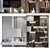 Modern TV Shelf Wall Decor 3D model small image 2