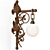 Elegant Forged Wall Sconce 3D model small image 4