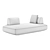 Norri 2 Seater Sofa 3D model small image 2