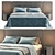 "Sleek Harris Bed 3D Model 3D model small image 5