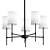 Modern Matte Black Chandelier Model 3D model small image 1