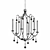 Elegant Piper Chandelier in Millimeters 3D model small image 3