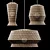 Rattan Pendant Lights Trio: Modern Elegance 3D model small image 3