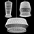 Rattan Pendant Lights Trio: Modern Elegance 3D model small image 7