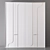 90cm Wardrobe Cabinet 3D model small image 1