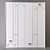 90cm Wardrobe Cabinet 3D model small image 2