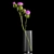 Green Thistle Bouquet in Modern Vase 3D model small image 2