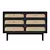 Modern 6-Drawer Olive Cane Dresser 3D model small image 2