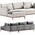  Hargrove Corner Sofa by West Elm 3D model small image 4