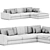 Sepia Modular Corner Sofa 3D model small image 4