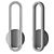Sleek Geometric White Wall Sconce 3D model small image 4