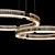 Elegant Jackson Designer Chandelier 3D model small image 2