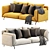 Modern Arflex Faubourg Sofa 3D model small image 1