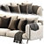 Modern Arflex Faubourg Sofa 3D model small image 3