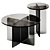 Pastill Iris Glass Tables Set 3D model small image 3