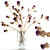 Modern Thistle Bouquet in Glass Vase 3D model small image 6