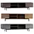 Stylish Cuba TV Cabinet 3D model small image 1