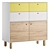 Modern Wood Dresser with Mirror 3D model small image 1