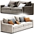 Stylish Brooklyn Sofa, 2017 Collection 3D model small image 3