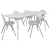 Modern Hauge Dining Set 3D model small image 5