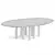 Contemporary Solid Oak Dining Table 3D model small image 3