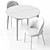 Customizable Dijon Chair and Extendable Stockholm Table 3D model small image 7
