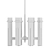Elegant Malik Medium Chandelier 3D model small image 3