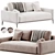 Modern ALFIL Sofa By Lebom 3D model small image 1