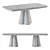 Minimalist Rectangular Tables: GEO Collection 3D model small image 3