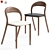 Contemporary Light Chair & Dining Table 3D model small image 3