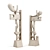  Constructive Abstract Metal Plaster Sculpture 3D model small image 2