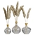 Elegant Pampas Glass Vase Display 3D model small image 1
