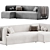 Modern Ersa Corner Sofa Set 3D model small image 2
