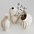 Moran Trabelsi Ceramics Vase Set 3D model small image 4