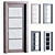 2016 Interior Wooden Doors Rendered 3D model small image 1