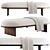 Anza Bench 160 - Modern Design 3D model small image 1