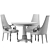 Versace Vanitas Round Dining Set 3D model small image 3