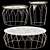 Luxurious Versace Virtus Coffee Table 3D model small image 1