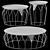 Luxurious Versace Virtus Coffee Table 3D model small image 2
