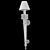 Bronze Crystal Rock Wall Light 3D model small image 2