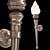 Elegant Torche Louis Wall Light 3D model small image 1