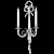 Elegant Bronze Wall Light Pair 3D model small image 2