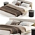Elegant LILAS Bed: Stylish Comfort 3D model small image 3