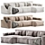 Modern Loft Santino Sofa Home 3D model small image 1