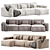 Modern Loft Santino Sofa Home 3D model small image 2