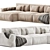 Modern Loft Santino Sofa Home 3D model small image 3