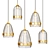 Modern Glass Vase Pendant Lamp 3D model small image 1