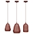 Modern Glass Vase Pendant Lamp 3D model small image 3