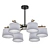 EVEN 3 Green Ceiling Chandelier 3D model small image 1